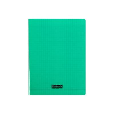 Calligraphe 8000 - Cahier polypro 24 x 32 cm - 96 pages - grands carreaux (Seyes) - vert