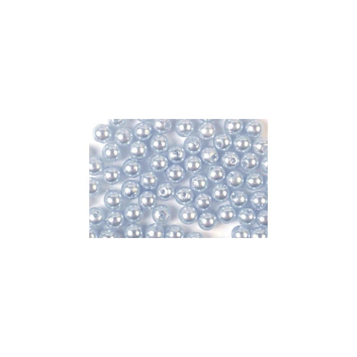 Plastpärlor 4mm 500g Ljusblå
