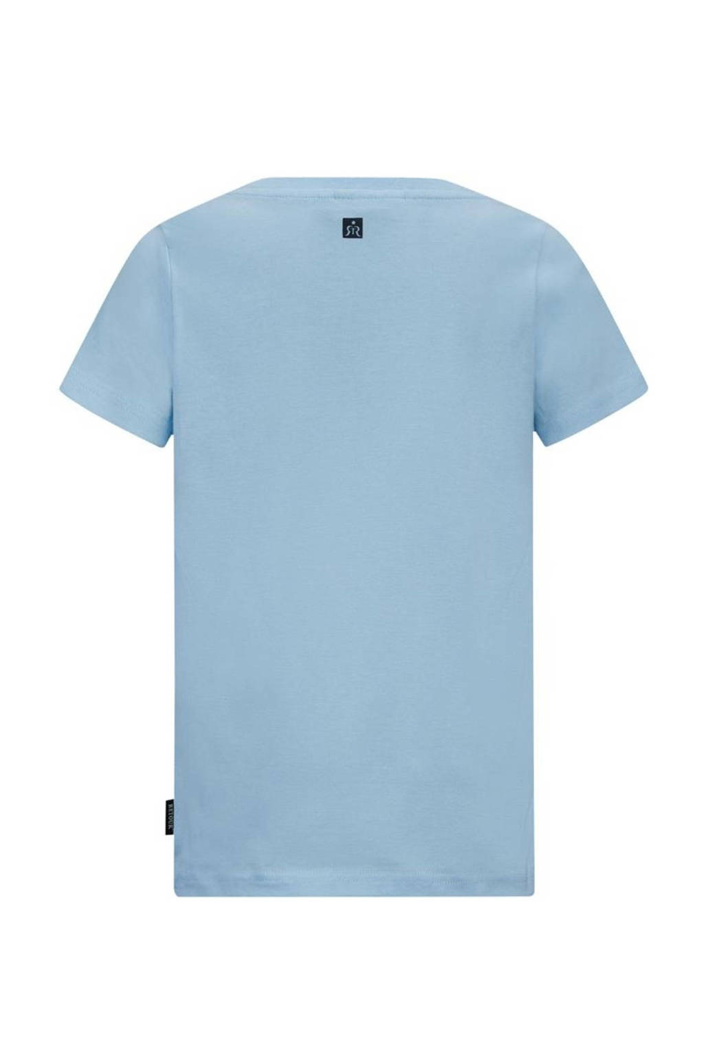 Retour Jeans T-shirt Orlando met printopdruk lichtblauw