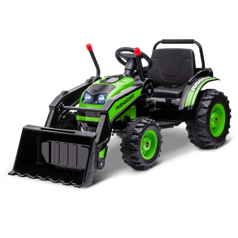HOMCOM Elektrischer Kinderbagger mit Schaufel grün