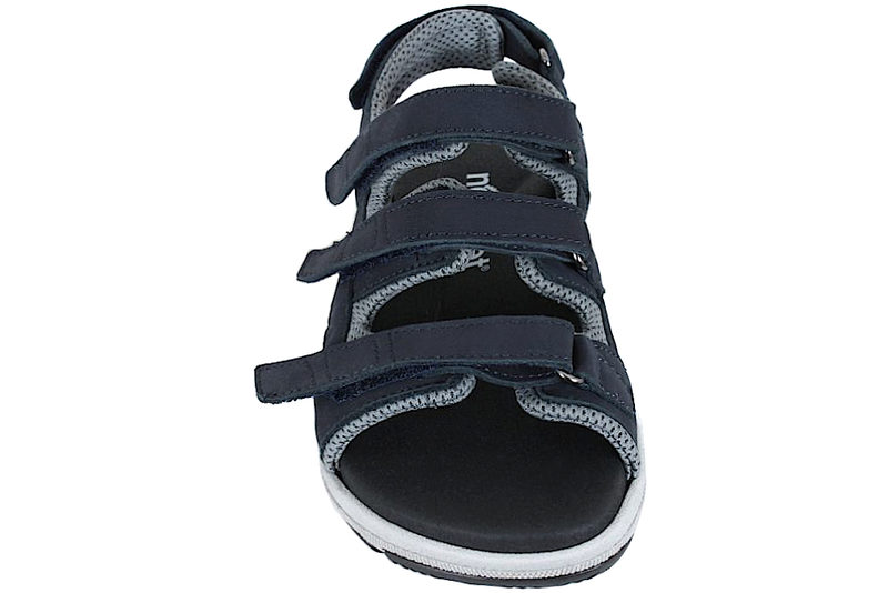 NEW FEET SANDAL I BLÅ OLIERET SKIND