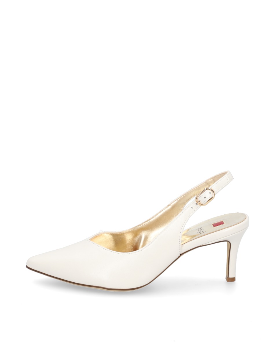 Glattleder Slingpumps