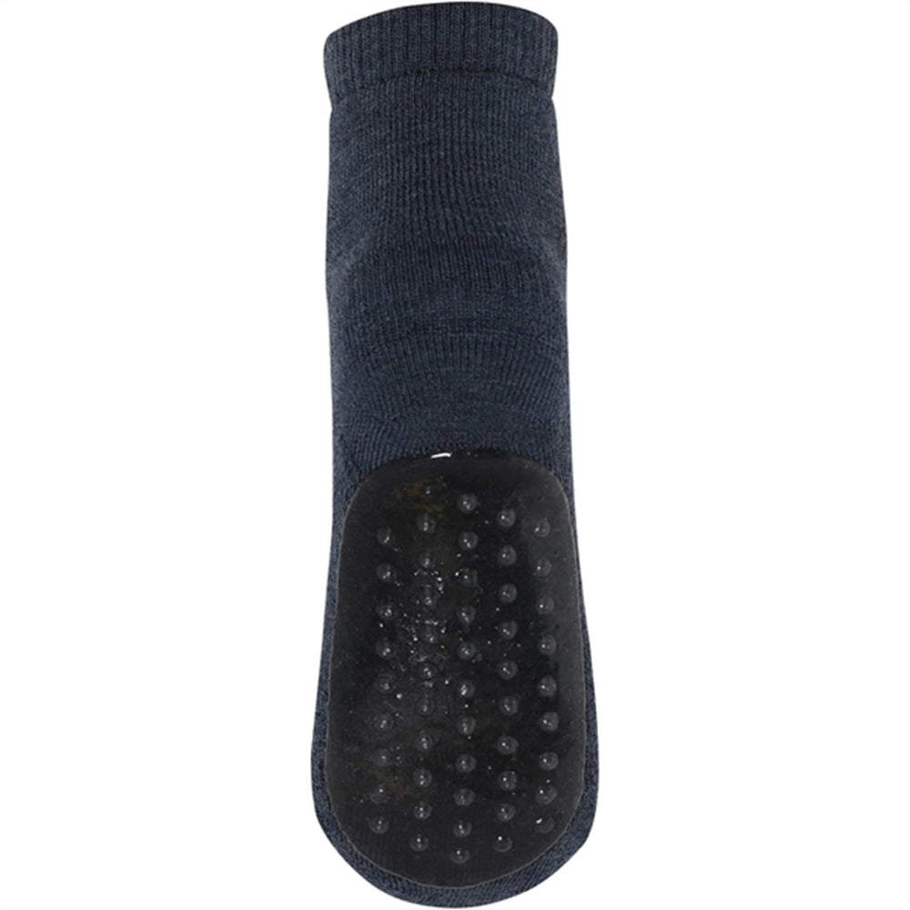 MP 7951 Uld Anstislip Strømper Dark Denim Melange