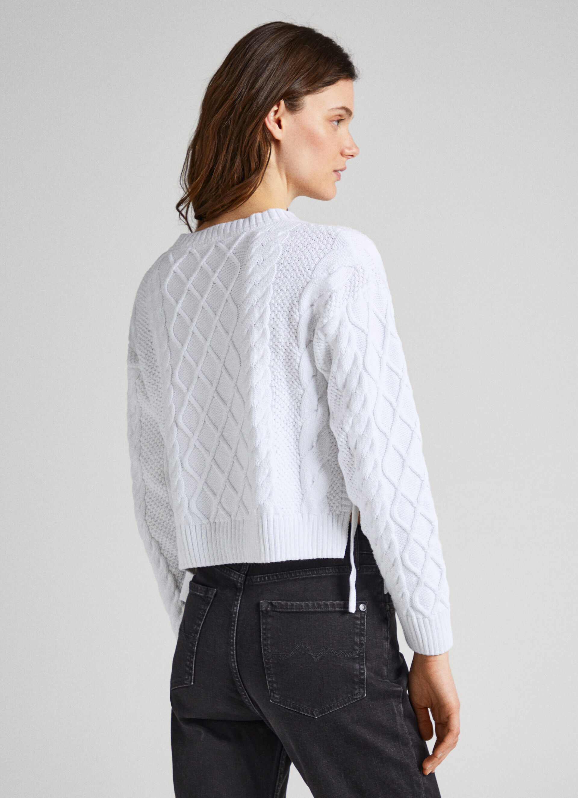 Camiseta TIG cropped - branca