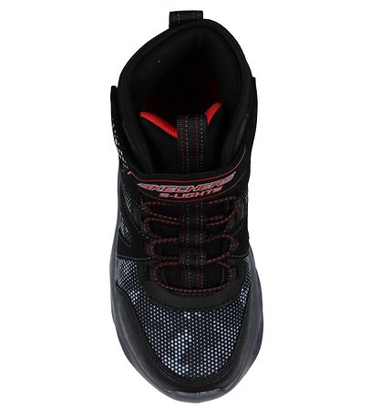 Skechers Støvler - Twisted Brights - Sort/Rød m. lys