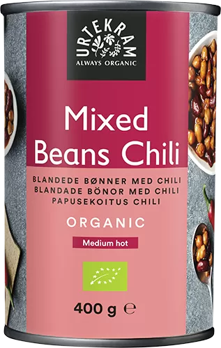 Urtekram Chili Bønner Mix Ø - 400 g