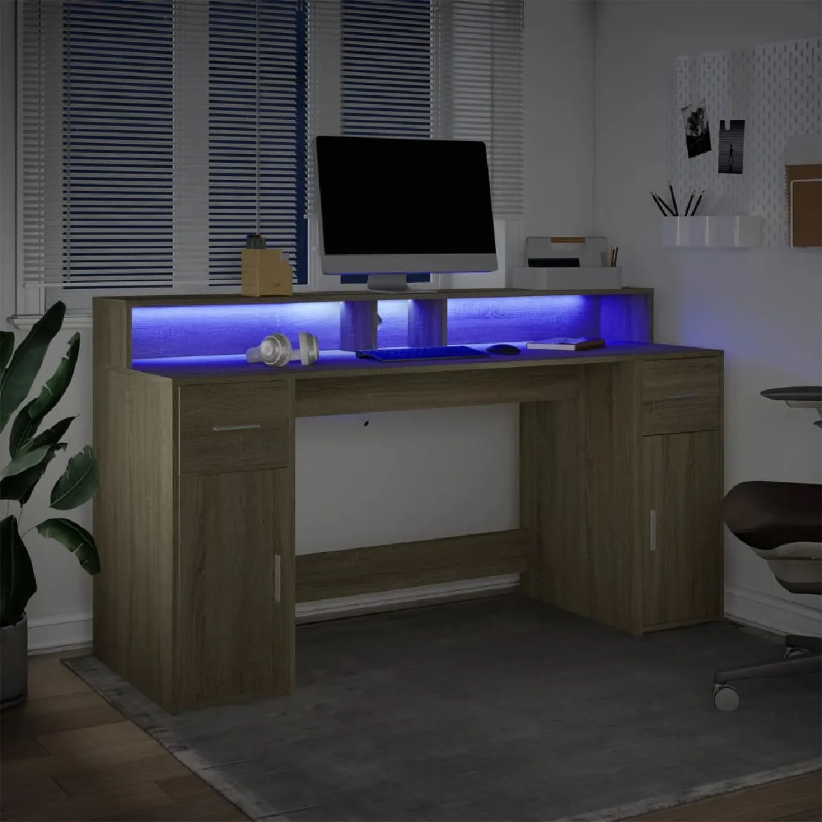 VidaXL LED Bureau