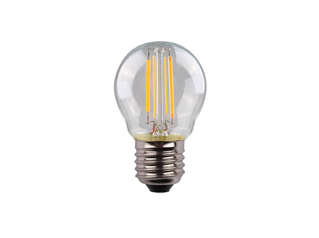 LÂMPADA LED ESFÉRICA AUCHAN E27 40W LUZ AMARELA CLARA