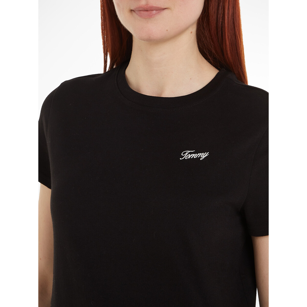 TOMMY JEANS<br>Camiseta de gola redonda, corte reto