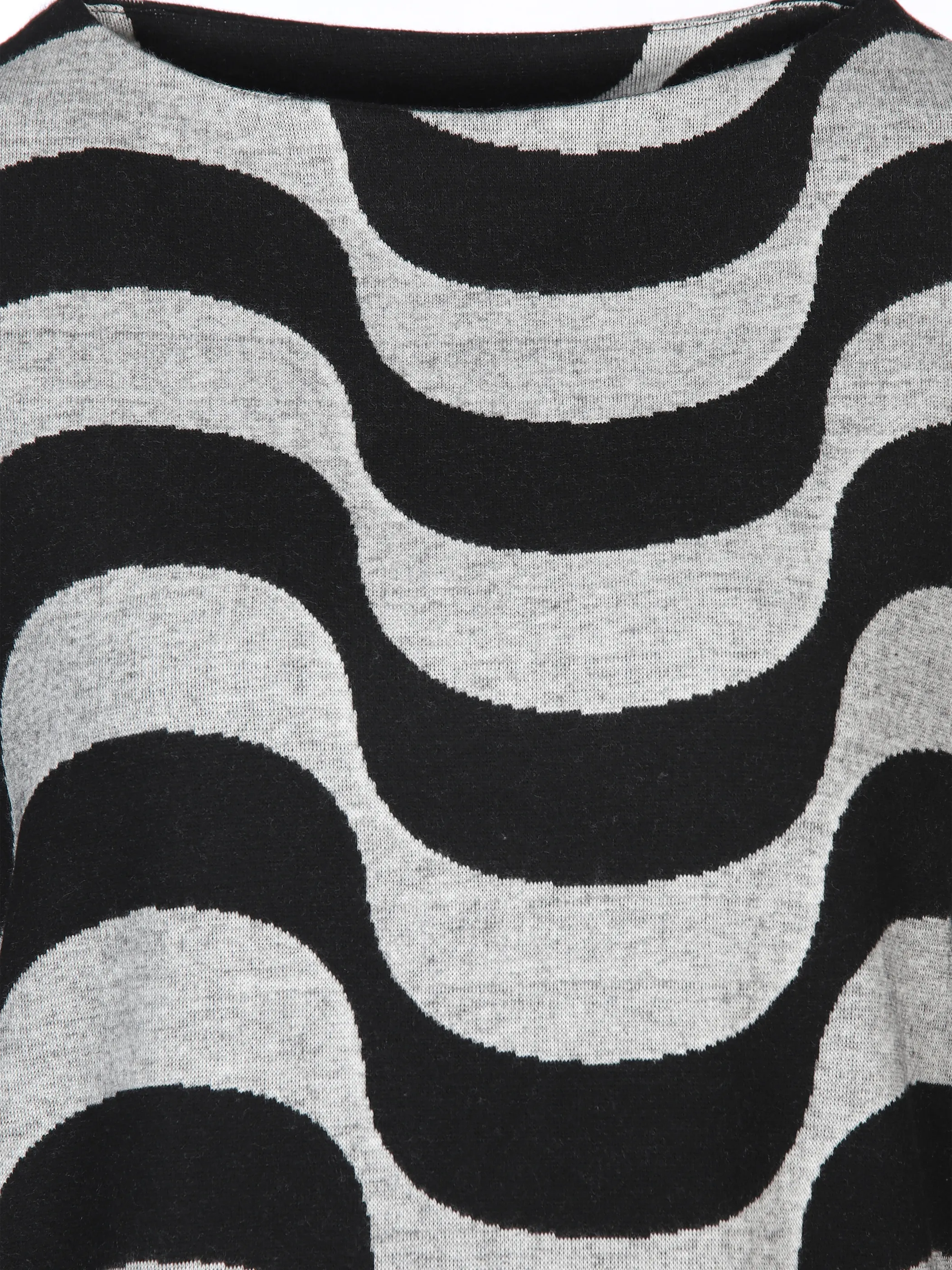 Damen Jacquardshirt mit Wellenmuster