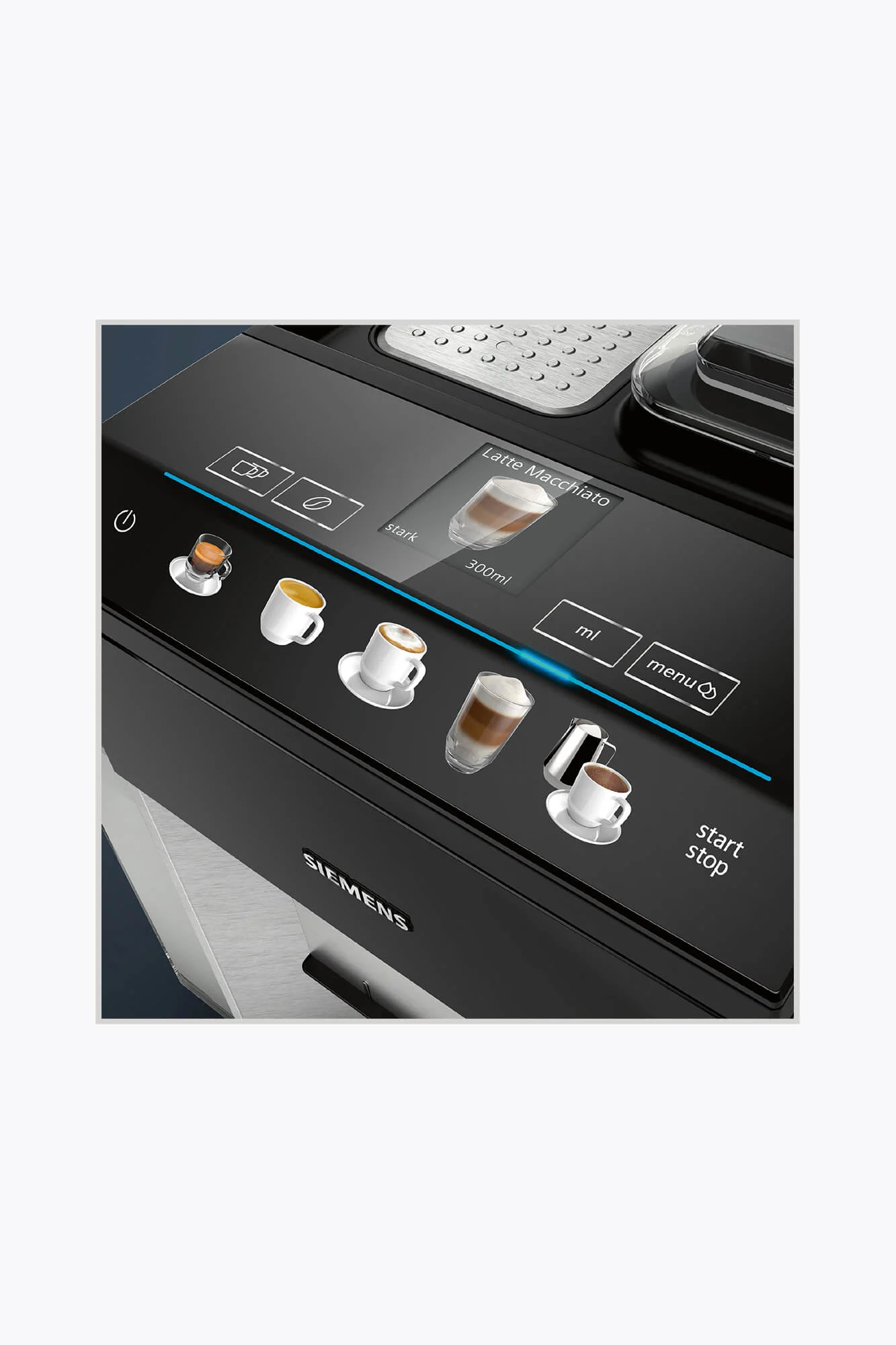 Siemens TQ507D03 Kaffeevollautomat mit Milchaufschäumer und Kaffeemühle