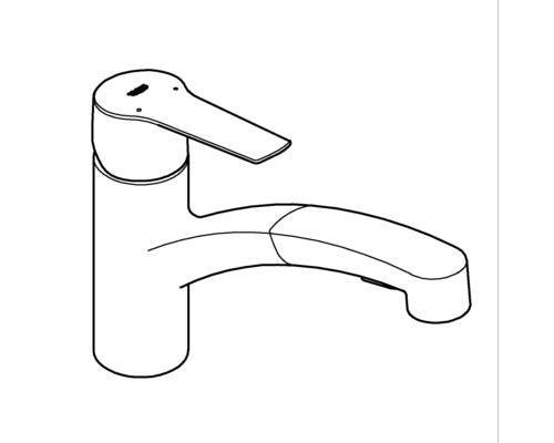 Grohe Quickfix keukenkraan met handdouche START 2021 supersteel mat 30307DC1