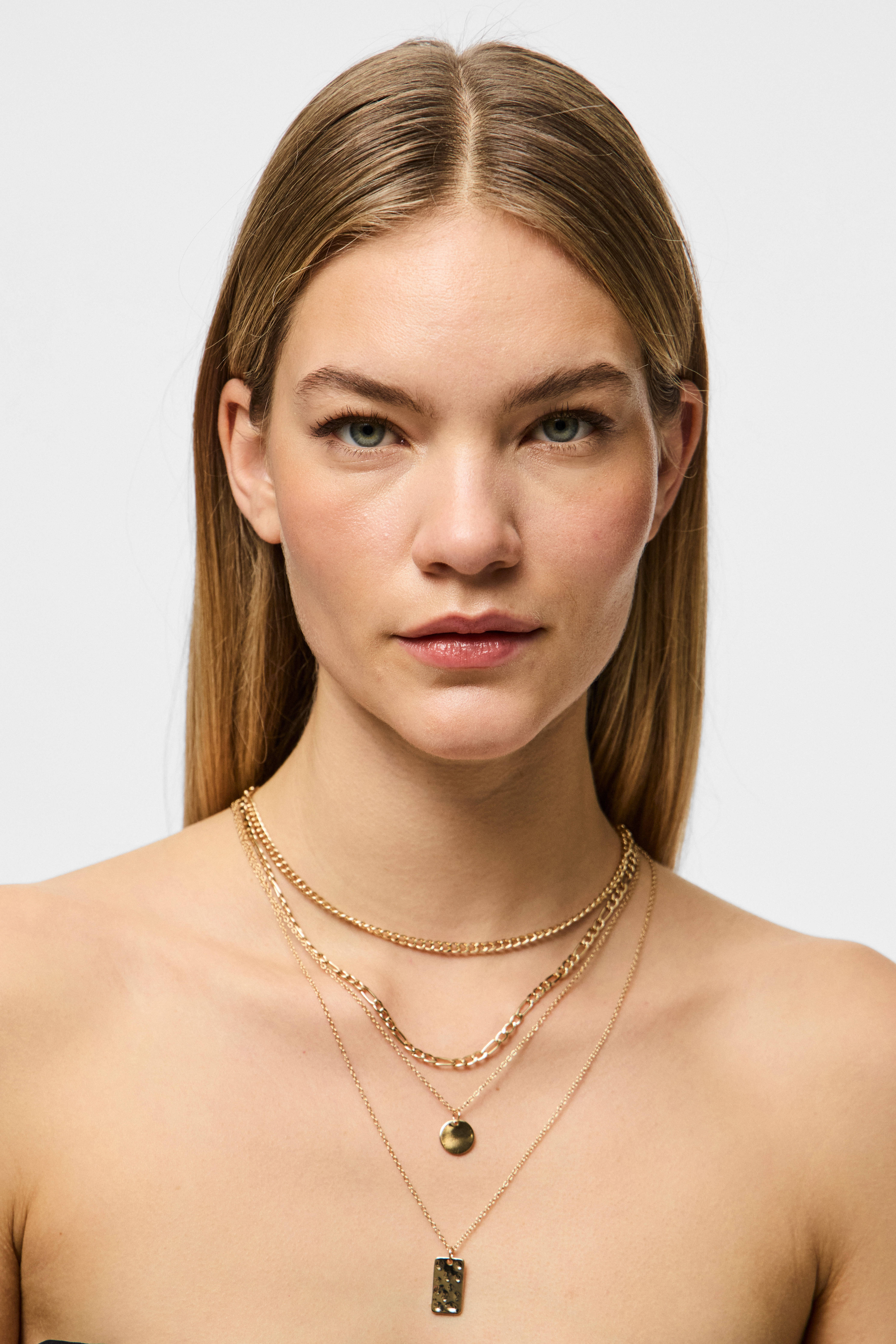 PIECES gelaagde ketting PCOKIA goudkleurig