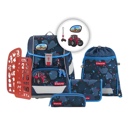 Step by Step 2IN1 PLUS Schulranzen-Set Tractor Freddy, 6-teilig