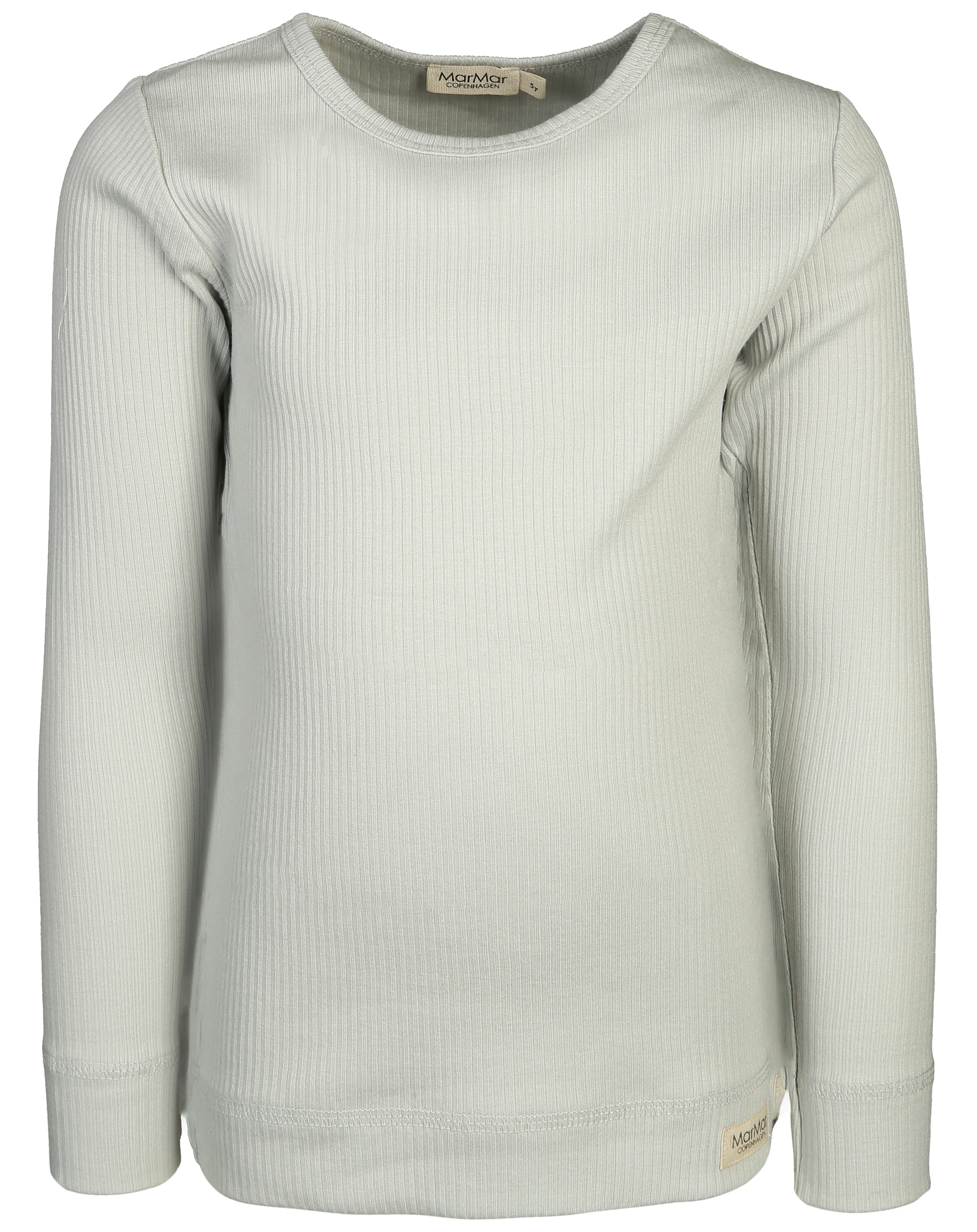 Langarmshirt PLAIN RIB in pale blue