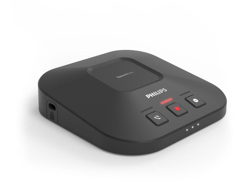 Philips Headset SpeechOne Integrator PSM6300 Professionelles Diktier-Headset mit Dockingstation und Statuslicht