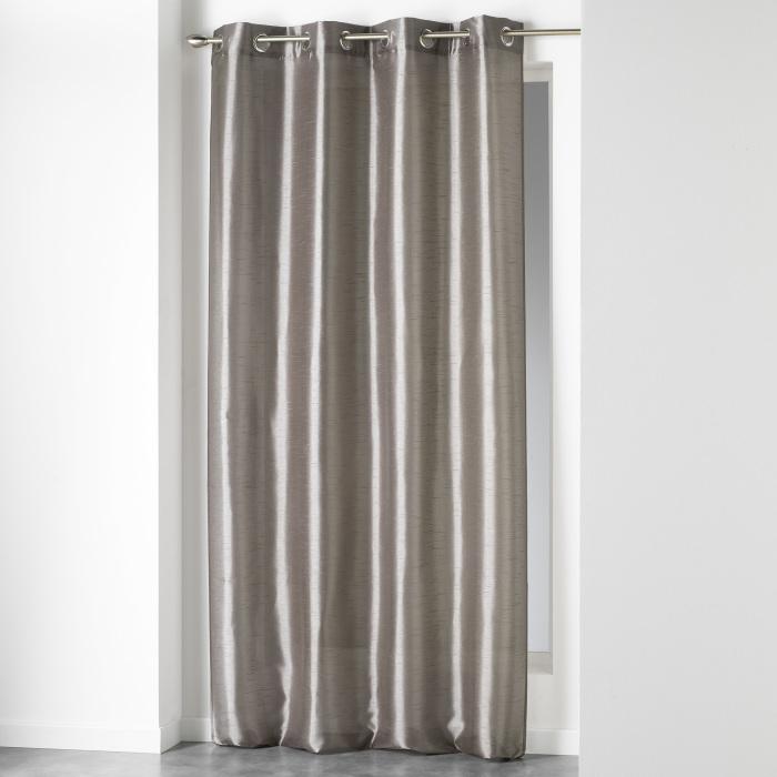 RIDEAU A OEILLETS 140X240CM SHANA NOISETTE