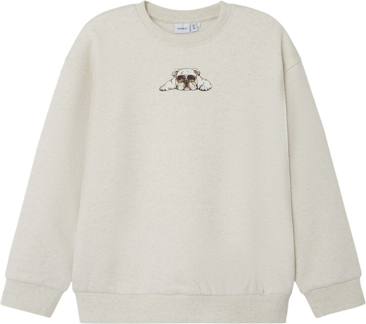Name It NKMNAKRAVE LS RLX SWEAT BRU Peyote melange