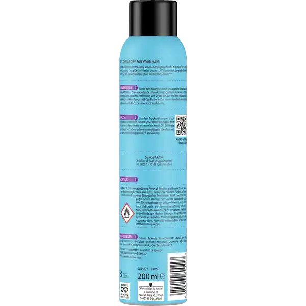 Trockenshampoo Trocken Wäsche Extra Volumen