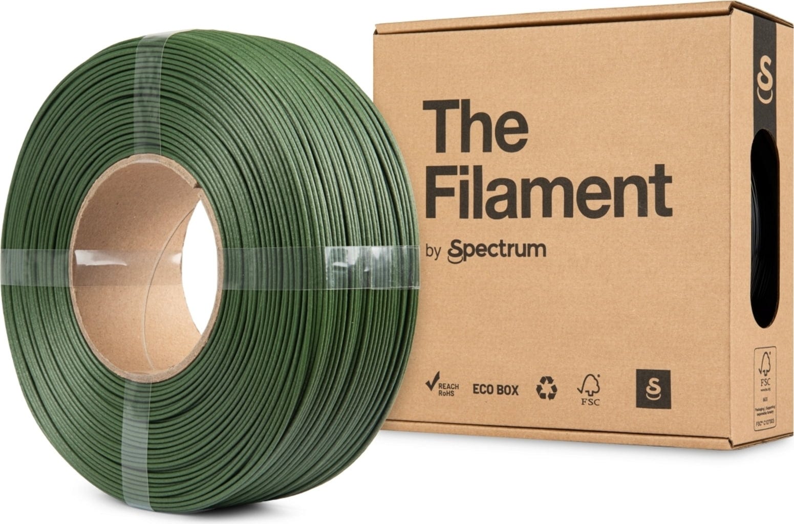 The Filament  Refill ASA CF Green, 1,75 mm / 1000 g    Witterungsbeständiges ASA mit Carbonverstärkung & ohne Spule in Green