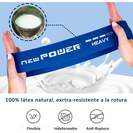 Newpower Cintas Elásticas Fitness Fabricadas En Látex Natural Resistência Alta