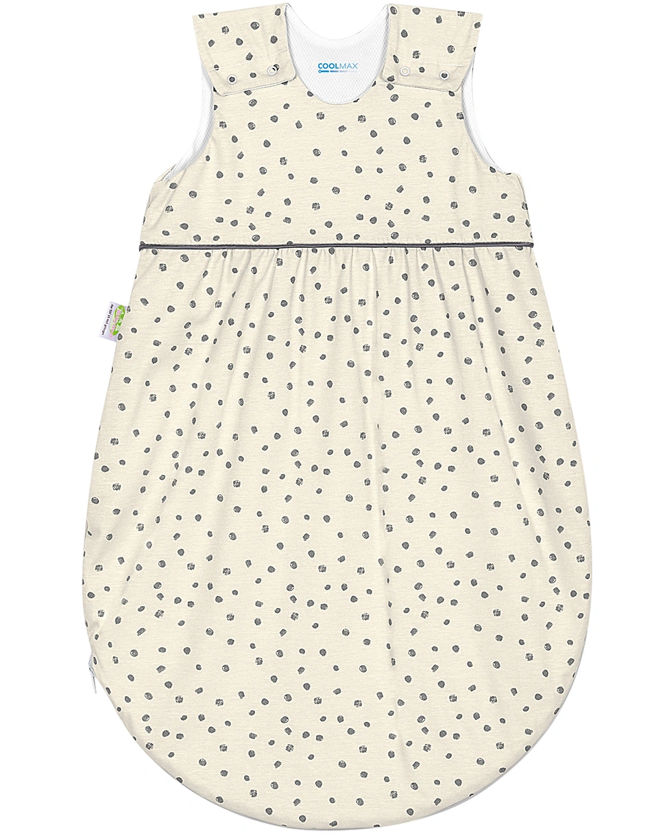 Sommer-Schlafsack TIMMI COOL - DANCING DOTS in soft sand