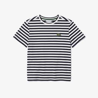 T-shirt femme loose fit Lacoste à rayures en jersey de coton T-Shirts - Bleu - Lacoste - Femme