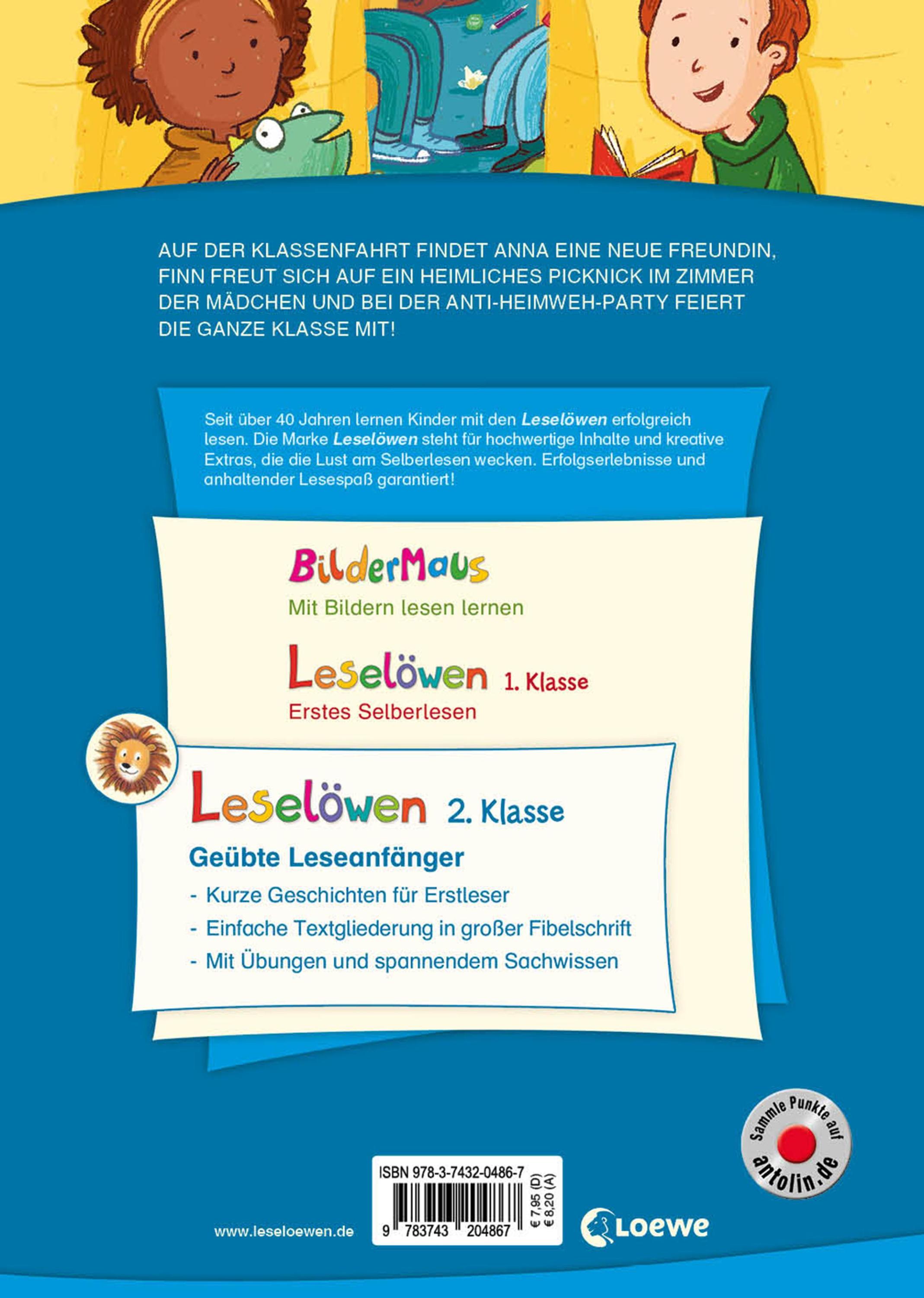 Leselöwen 2. Klasse - Klassenfahrtgeschichten, Großbuchstabenausgabe