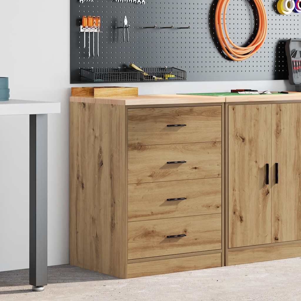 vidaXL Garagekast Artisan Eiken 60x51x85 cm