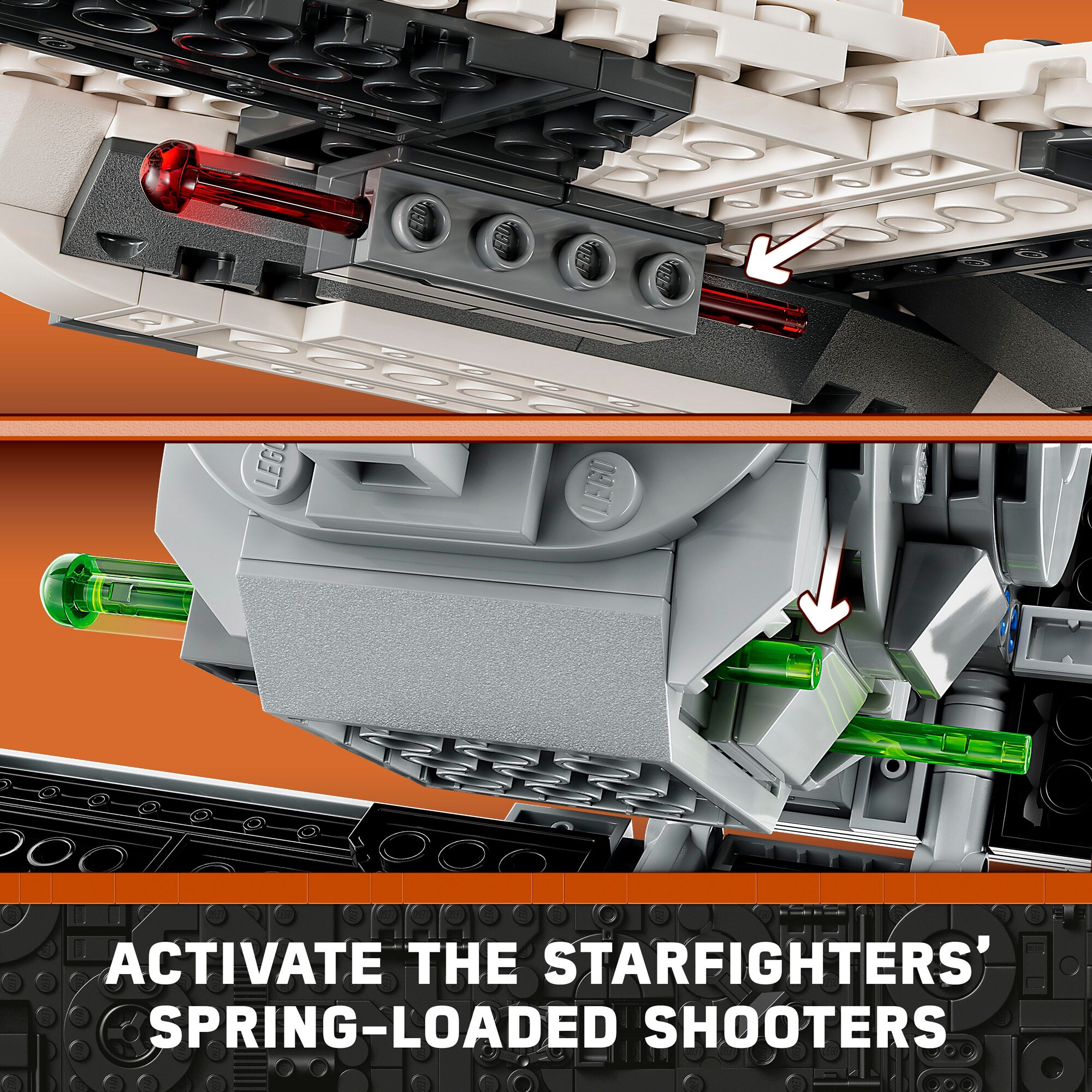 LEGO Konstruktionsspielzeug Star Wars Mandalorianischer Fang Fighter vs. TIE Interceptor