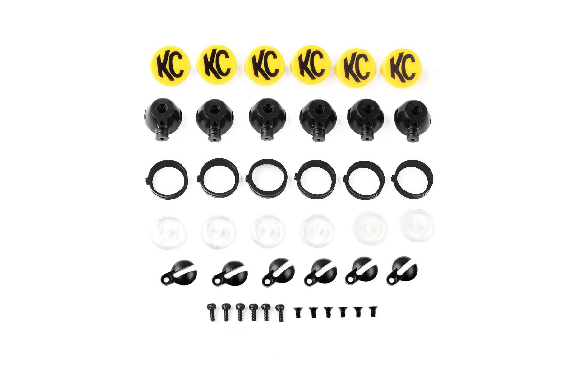 Modellbau-Scheinwerfer KC HiLiTES Set V2 ohne LED, 1:10Zusatzscheinwerfer für Modelle im Massstab 1:10