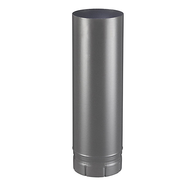 Tuyau de poêle à bois émaillé Gris 500 mm Poujoulat x ø180 mm Poujoulat