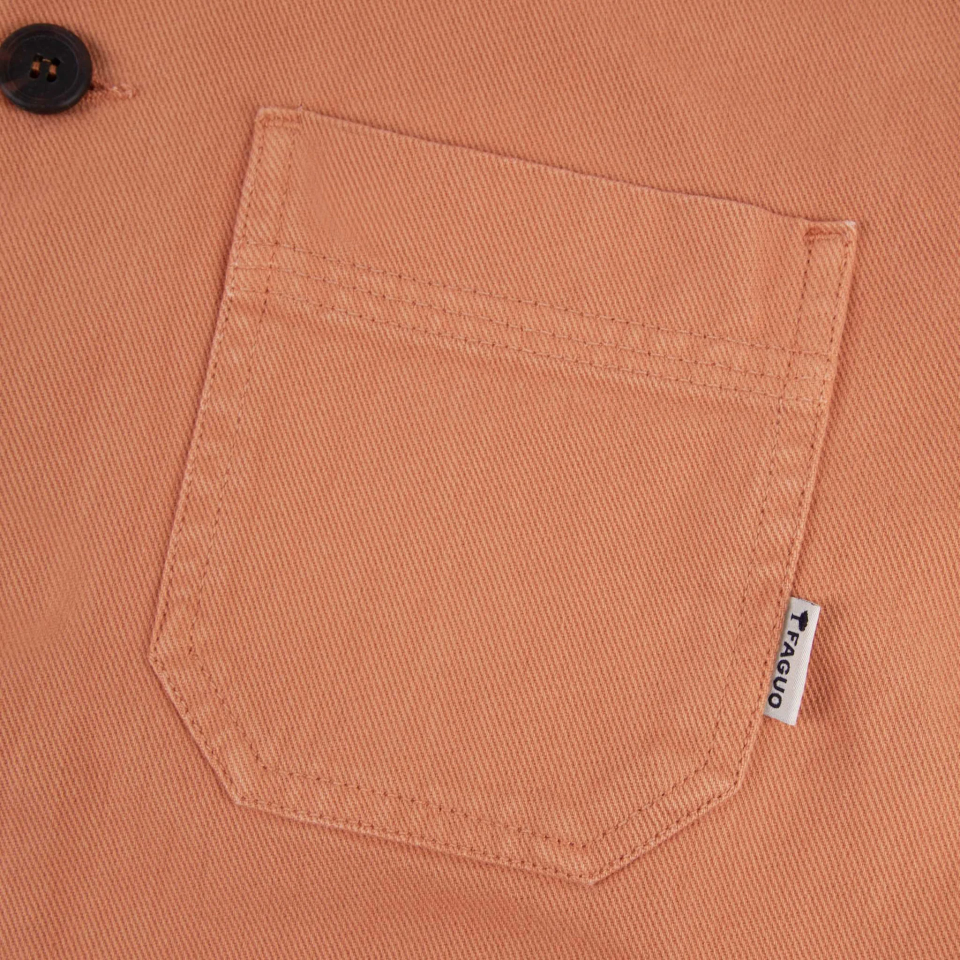 Veste orange coton - modèle lorge
