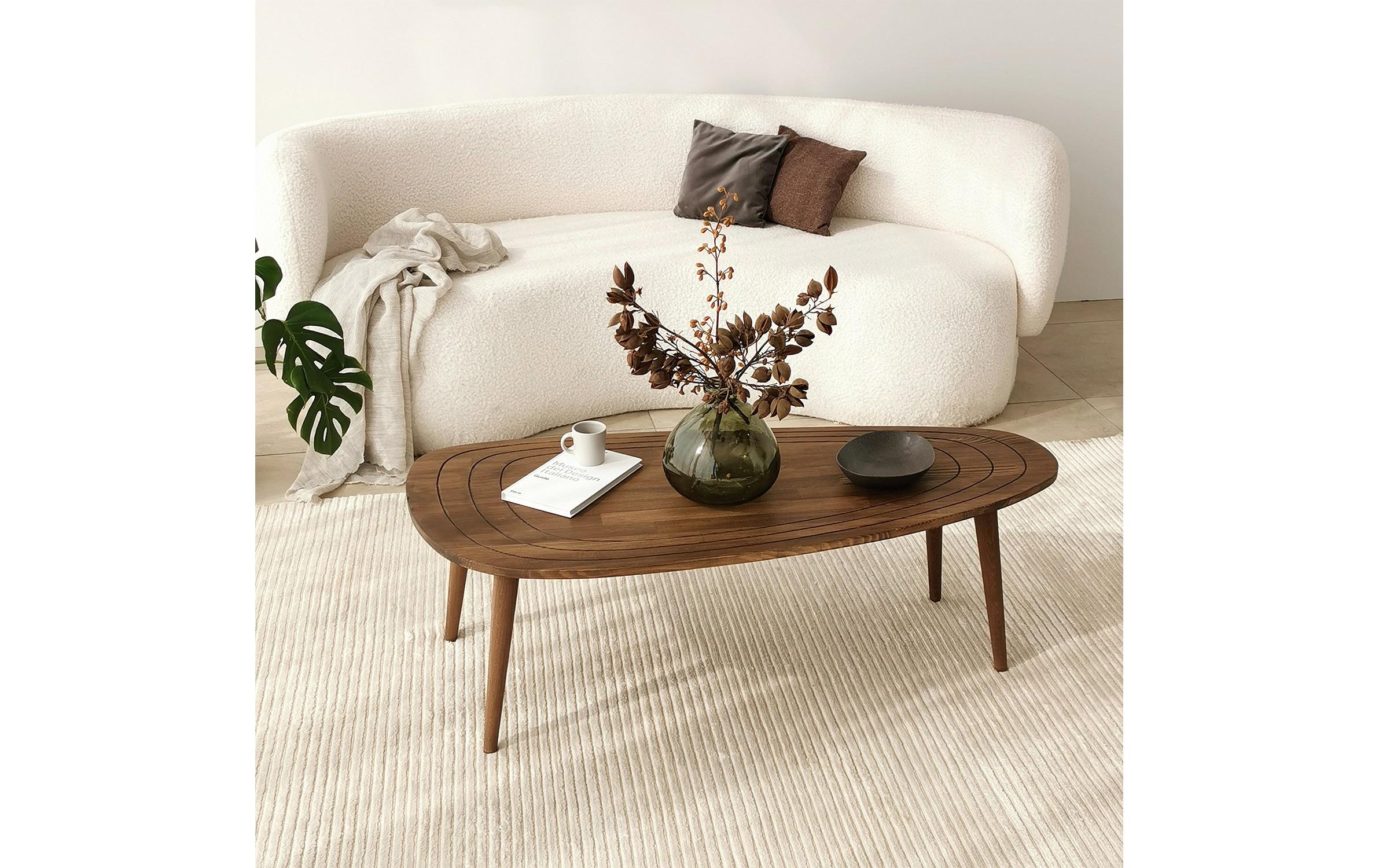 Couchtisch Sweet 115 x 38 cm, Braun<br>Skandinavischer Couchtisch