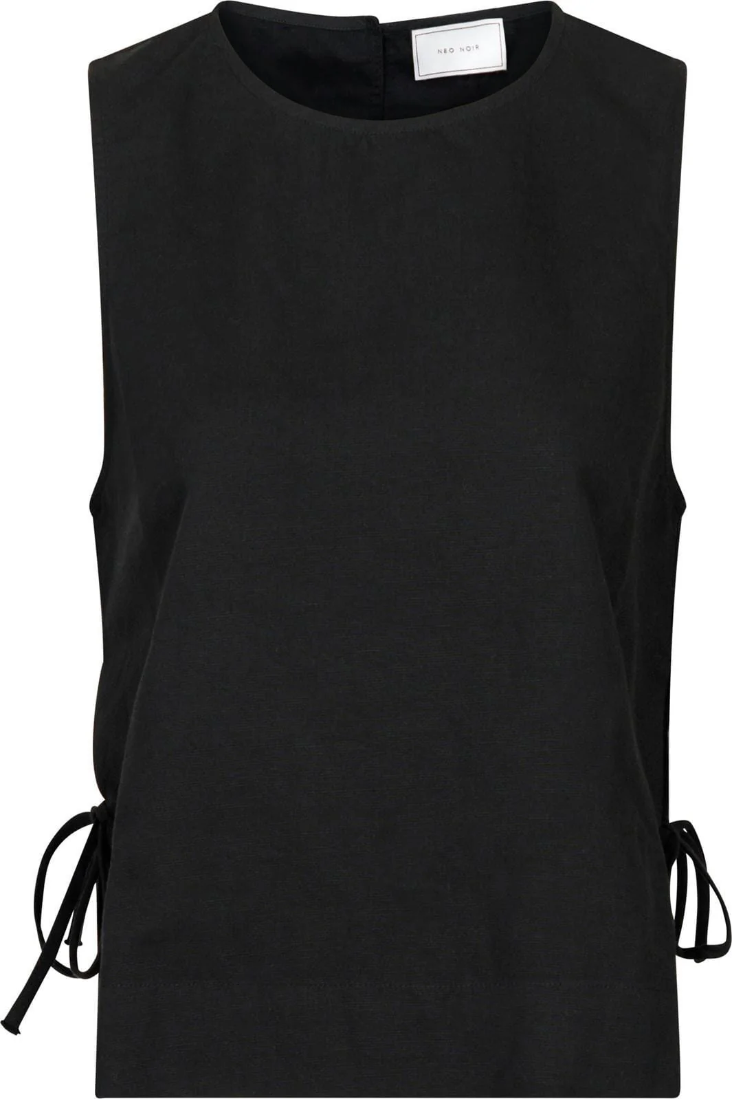 Neo Noir Svetlana Linen Top black