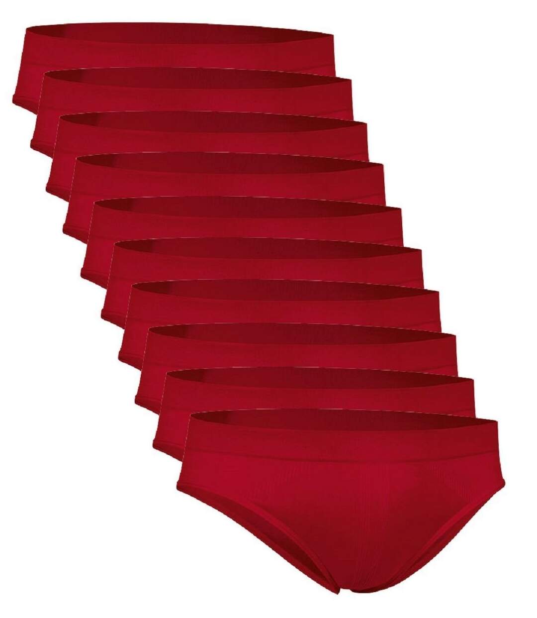 Lot 10 slips pour Homme - rouge - ZEUS