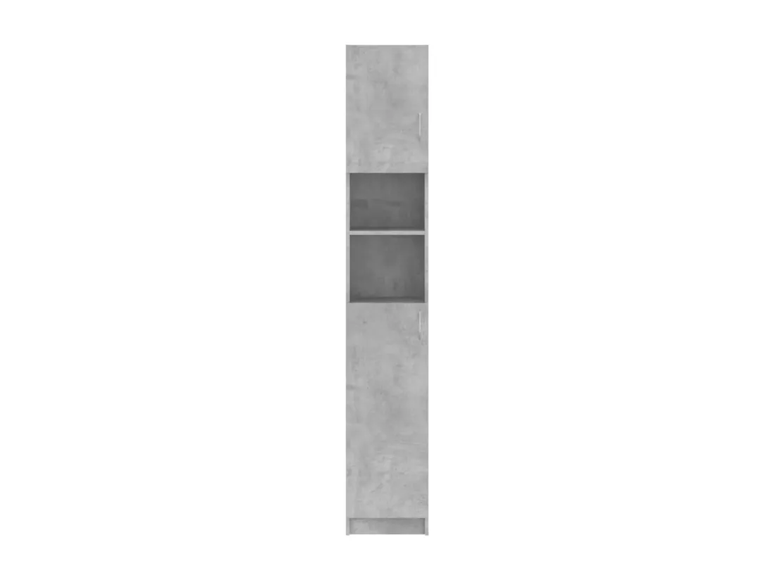 Armoire salle de bain Gris béton 32x25,5x190 cm Bois ingénierie
