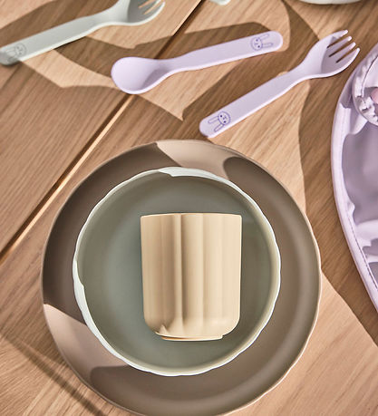 OYOY Geschirr-Set - Biokunststoff - 3 Teile - Pullo - Pale Mint/