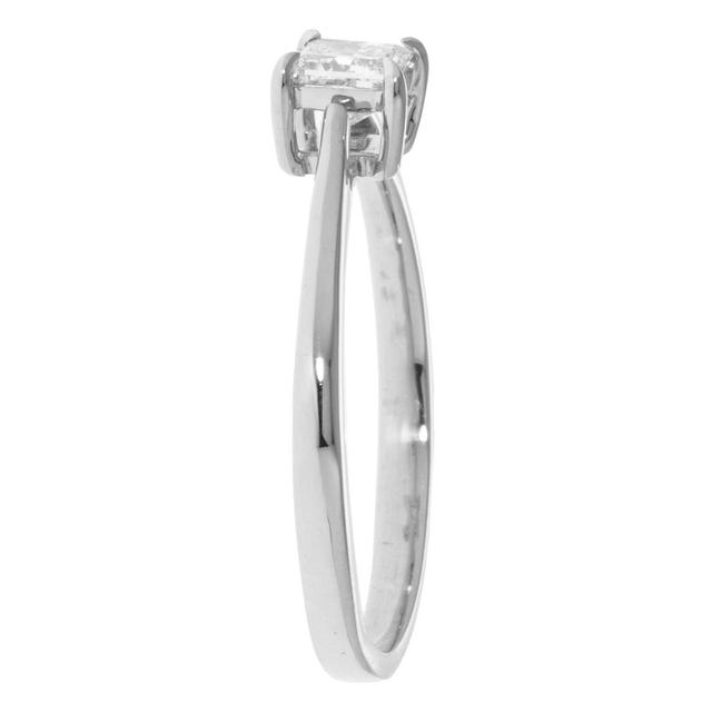 Solitär-Ring, Princess Diamant, SI, 0,50 ct.