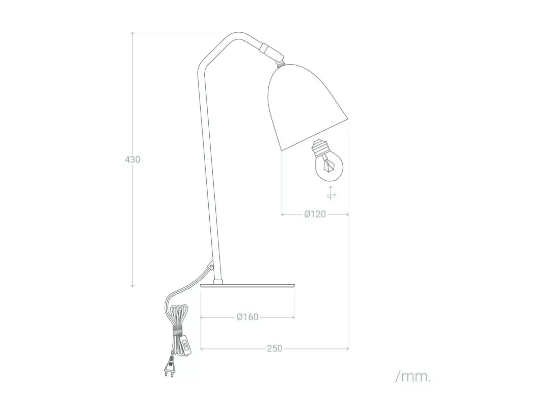 Lampe de Bureau Flex Métal Areso Orange Safran