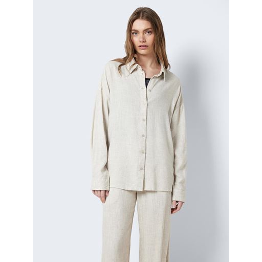 Noisy May Leilani Loose Skjorte, Natural, XL