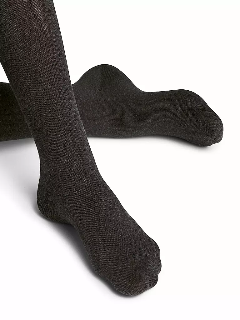 FALKE Strickstrumpfhose Family Antracite Melange grau