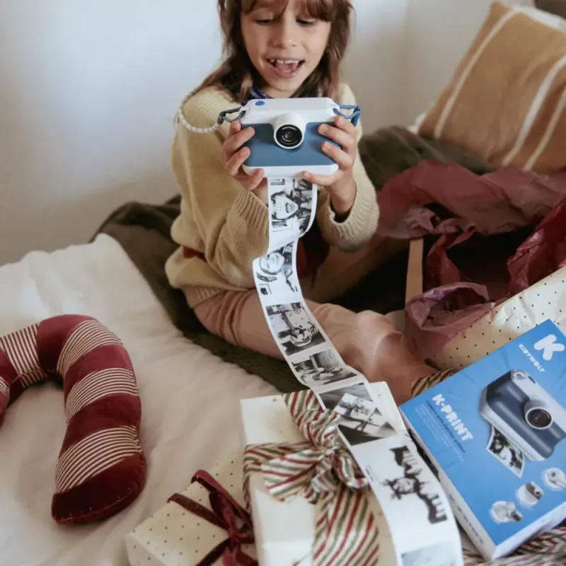 Kidywolf K-PRINT Kamera som printer bilder, Blå