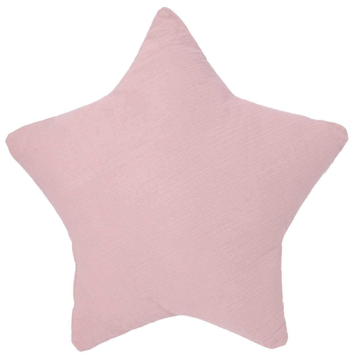 My Home Musselin-Sternkissen mit weicher Füllung rosa
