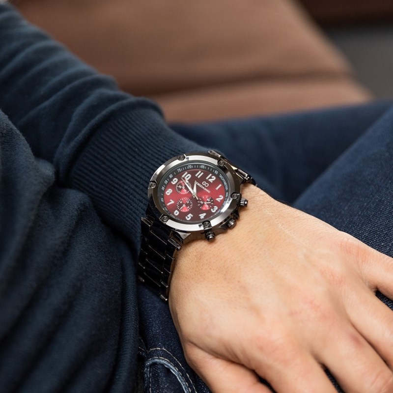 Montre Homme GIORGIO bracelet Acier Noir