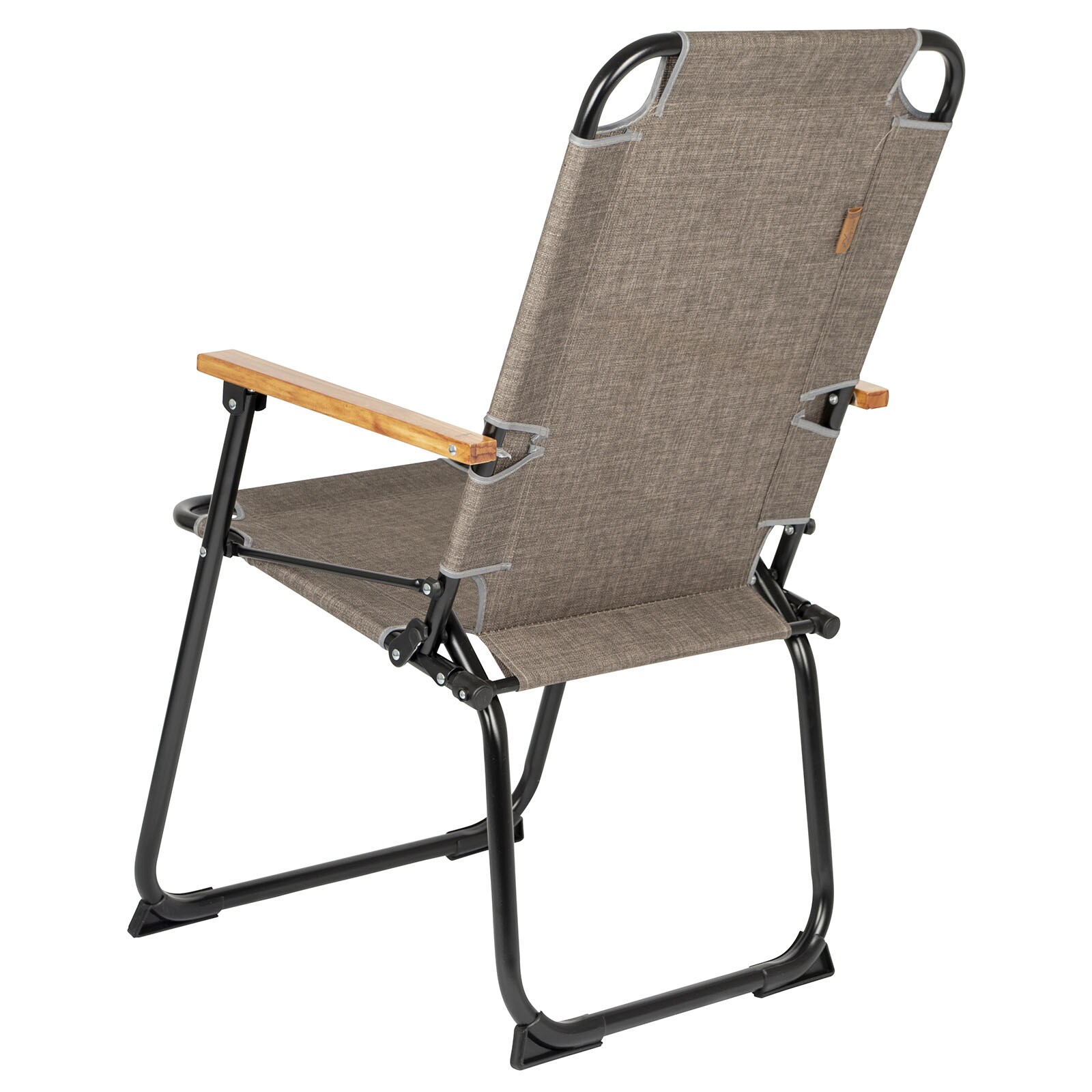 BO-CAMP Klappstuhl Brixton - Camping Stuhl Angel Klappsessel Alu faltbar 100 kg Farbe: Grau