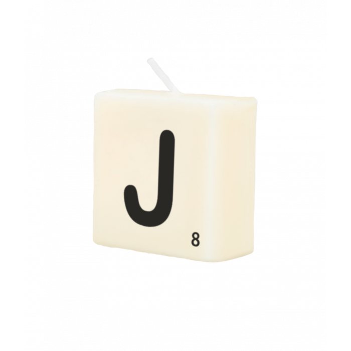 Letter Kaarsje J 4cm