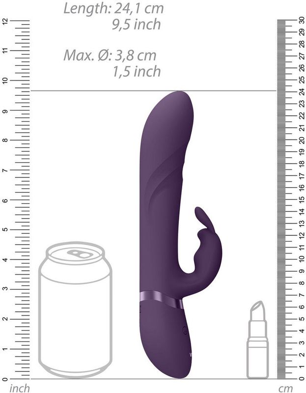 VIVE by Shots - Nari - Vibrating and Rotating Beads, G-Spot Rabbit - Purple