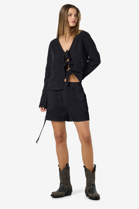 Noisy may zwarte dames korte broek