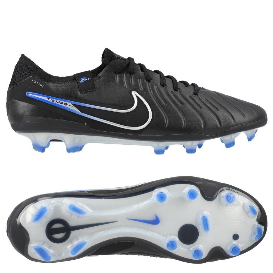 Nike Tiempo Legend 10 Elite FG Shadow - Noir/Chrome/Bleu